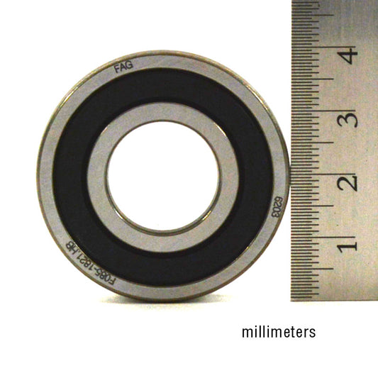 Bearing, Single Row, Radial, 17 x 40 x 12, 2-Seal, EMQ [BRG203RRU]