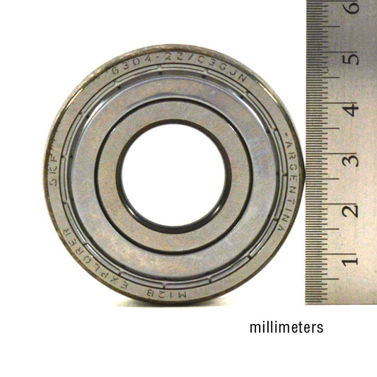 Bearing, Single Row, Radial, 20 x 52 x 15, 2-Shield, EMQ [BRG304MMU]