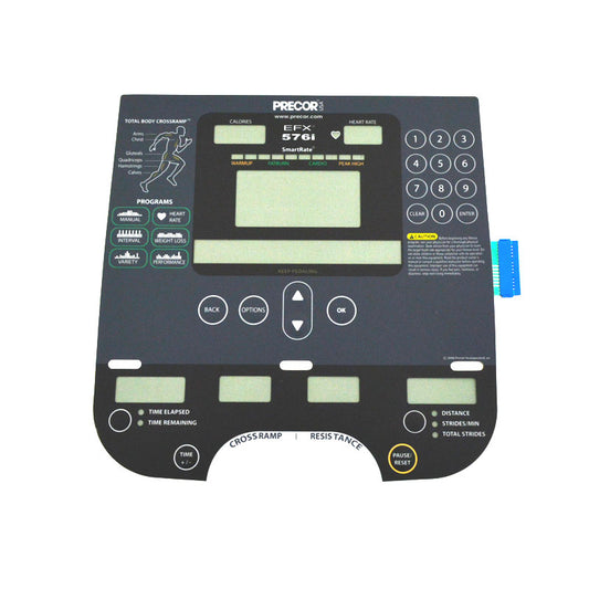 Overlay & Keypad Set, Precor EFX 576i Experience Elliptical