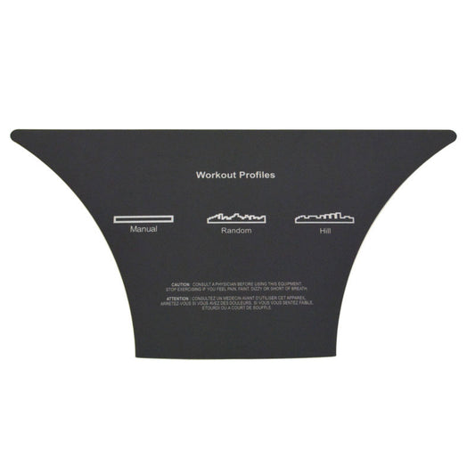 Overlay (Only), LifeFitness 91x Cross Trainer, Bottom
