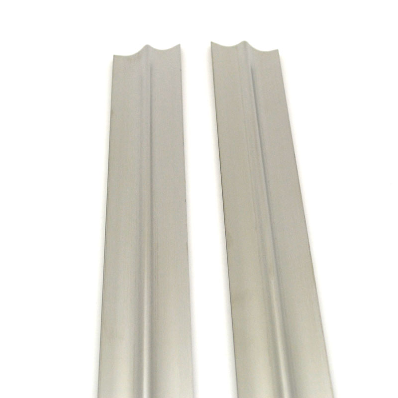 Ramp Sleeves, Curved Edge, 33.5", Stainless Steel, PAIR